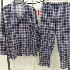 레노마 이너웨어 남)타탄체크 평직9부잠옷