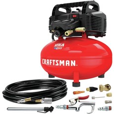 CRAFTSMAN 공기 압축기 6갤런 팬케이크 오일 프리 13피스 액세서리 키트 포함(CMEC6150K), 1개