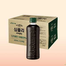 아카페라 심플리 디카페인 아메리카노 400ml, 20개