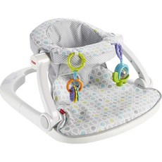 피셔 프라이스 Fisher-Price 휴대용 아기 의자 좌식 바닥 시트, 회색, 1개