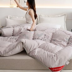 양모이불솜 솜겨울 두툼한이불 보온 호주, C04-카멜