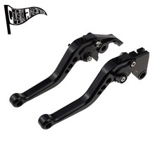 SFV650 GLADIUS 2009 2015 SFV 650 2010 오토바이 CNC 액세서리 짧은 브레이크 클러치 레버 조정 가능한 핸들 세트에 적합, ABlack, 1개