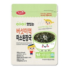 베베스트 아이 맛있는 버섯미역 미소된장국, 1개