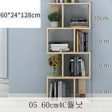 뉴타임즈9 조립식 책장 심플하고 모던한 책상 위 사무실 간이 수납성 공간 아동 학생 책장 선반 ST04 A22, 05 60cm4C월낫