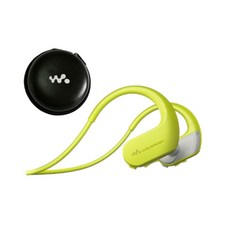 소니 NW-WS413 수영장엠피쓰리 이어폰식 MP3 완전방수 바닷물사용 웨어러블방수, 공식 표준, 라임 그린 NW-WS414 + 보관 가방 8G