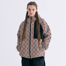 비에스래빗 2324 BSRABBIT ETHNIC HOODED JACKET BEIGE BLACK 스노우 보드복 자켓