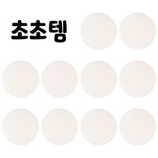 초초템 도어 충격 방지 패드, 10개, 원형 화이트