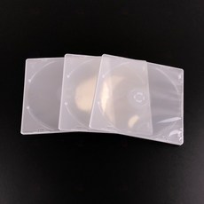 반투명 무지 CD케이스 음반 타이틀 백업자료 미디어 보관 홀더, 무지CD케이스, 1개