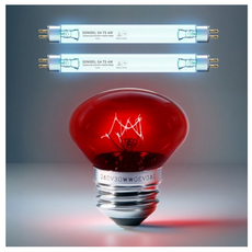 유팡 자외선램프 + 적외선전구 세트, 1세트, 1세트