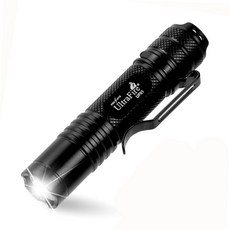 UltraFire UF01 EDC LED 손전등 야외 캠핑 랜턴 낚시 조명 충전식 램프 800루멘 고출력 14500/AA 토치, 3 MODE, 1개