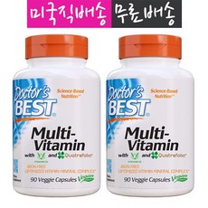 Doctors Best 닥터스베스트 멀티 비타민 베지 90 캡슐 2병, 단일상품