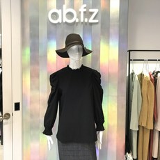 [ab.f.z] 레이스넥 퍼프소매 스판블라우스AFU7GB19I