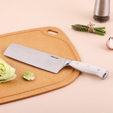 네오플램 스텐304 주방칼 식도 식칼 중식도, 1개, 아이보리 그테인레스