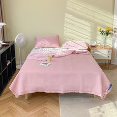 얇은극세사침대커버세트