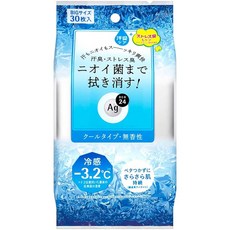 일본 에이지24 쿨 클리어 샤워 시트 땀냄새 제거 데오드란트 (30장입), 1개