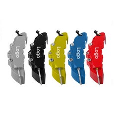 캘리퍼 브레이크 커버 4 pcs 3d 디스크 브레이크 캘리퍼스 커버 유니버설 스타일 디스크 전면 및 후면 키트 맞는 1