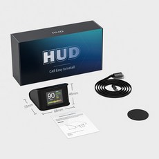 HUD OBDHUD P10 자동차 OBD2 헤드 업 디스플레이 HUD 온보드 컴퓨터 디지털 속도계 연료 소비 전자 액세서, [01] HUD P10, 01 HUD P10