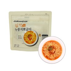 라면 뽀글이 비상식량 전투식량 즉석밥, 김치 누룽지 뽀글이 라면밥, 90g, 1개
