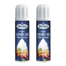 메가커피 메글레 동물성 스프레이 휘핑크림 250g 2개세트, 2개