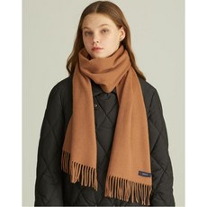 헤지스 여성 20FW 카멜 캐시미어 혼방 솔리드 머플러 HSMU0D007CM