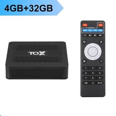 Ugoos TOX4 스마트 TV 박스 안드로이드 13 4GB BT5.0 1000M 듀얼 와이파이 4K 멀티미디어 플레이어 셋, 01 TOX4 4G 32G_02 Eu 플러그 - 4k멀티미디어플레이어