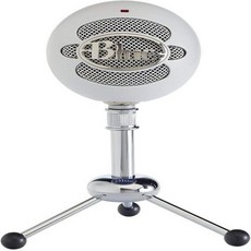 Blue 스노우볼 USB 마이크로폰 화이트, 단일, 단일