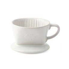 칼리타 KALITA 101LD 세라믹 드리퍼 2인용, 흰색