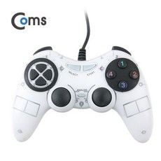 Coms USB 조이패드(PC 게임용) 4 Color(랜덤발송) jwt*56739jE, 1개, 본상품선택