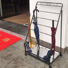 철제 편의점 우산 매대 진열 판매용 대형 장마철 업소용 꽂이, 블랙 50cm