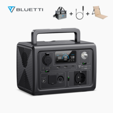 BLUETTI 블루에티 EB3A파워뱅크 600W 268Wh 캠핑용 휴대용 태양광 고속충전 대용량 보조배터리 앱 컨트롤 UPS모드 차량용충전케이블포함