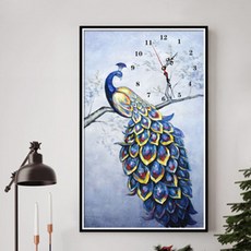 보석비즈십자수시계