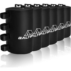 GALTEED 캐노피 물 무게 가방 8팩 440LBS 팝업 텐트 다리 캐노피텐트가제보블랙25L/PC, 25L-6Black-FBA