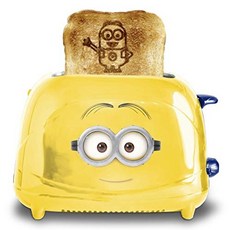 Uncanny Brands Minions Dave Two-Slice Toaster 언캐니 브랜드 미니언즈 데이브 2슬라이스 토스터, 1개