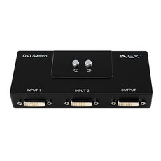 넥스트 NEXT-DVI202SW 2대1 DVI 스위치 모니터 선택기 무전원, 1개