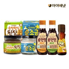 아이배냇 순한양념세트 국물간장 비빔간장 소금 된장 참기름