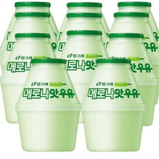빙그레 메로나맛 우유, 240ml, 11개
