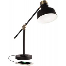 OttLite Balance LED Desk Lamp with USB Port - Modern Adjustable Desk Light, 단일상품