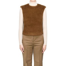 [막스마라] 22FW 토바코 테오리아 알파카 테디 퍼 베스트 TEORIA 014