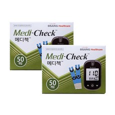 메디첵 혈당시험지 100매 당뇨관리용품>>혈당측정지, 단품
