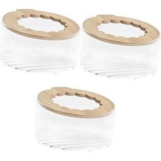 DOITOOL 햄스터 화장실모래 3pcs 작은 욕조 투명 화장실 모래 목욕 기니피그 액세서리 욕실 쥐 변기 Q1624730, 3개