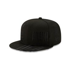 마이애미 히트 뉴에이지 2019 nba 폭로 시리즈 톤 9FIFTY 스냅백 모자 - 블랙 - osfa