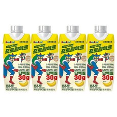 짱구 액션가면 프로틴액트 바나나맛 단백질음료 330ml x 4개