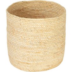 생활필수품 원형손수직 옥수수잎바구니 천연, Stained Seagrass_Basket
