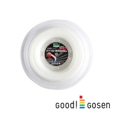 [코끼리] 고센 TS-1302 폴리프로페셔널16 1.29mm 200m 테니스거트, 블랙