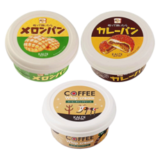 칼디 커피팜 바르는 카레빵 메론빵 커피크림 110g 3종, 1세트