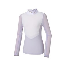 [와이드앵글] WWM22217V1 WL W.ICE 엔젤 카라 변형 티셔츠 (Light Violet)