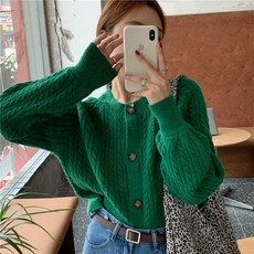 A17393 겨울 여성 홀가먼트 루즈핏 가디건