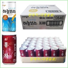 웅진하늘보리캔180mlx(30캔) + 참맑은홍차캔175mlx(30캔), 60개, 180ml