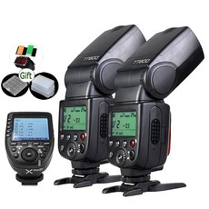 GODOX 플래시 라이트 마스터 슬레이브 무선 시스템 DSLR 카메라 캐논 니콘 펜탁스 올림푸스 후지 소니용, 1개, 26) 2xTT600 add Xpro - for Pen