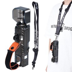 RCstyle DJI Osmo 포켓 3용 보호 케이스+밸런스 랜야드 간편한 휴대용 하드 보관 마운트 핑거 스트랩 키트